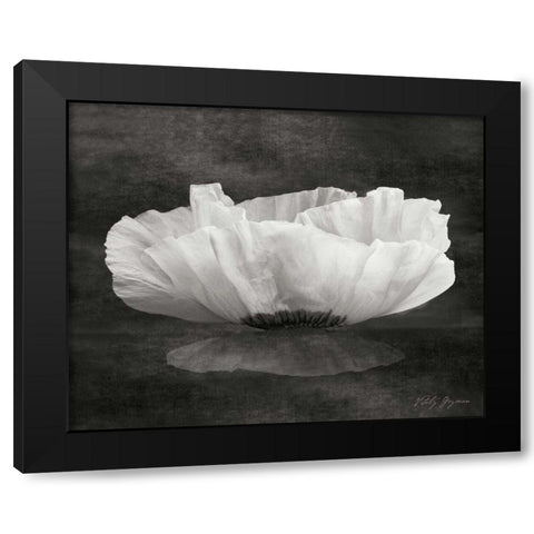 Poppy Mirage Black Modern Wood Framed Art Print with Double Matting by Geyman, Vitaly