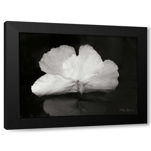 Night Poppy I Black Modern Wood Framed Art Print by Geyman, Vitaly