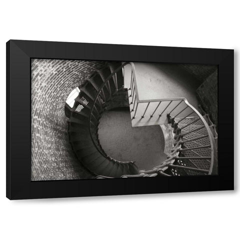Lighthouse Stairs II Black Modern Wood Framed Art Print by Geyman, Vitaly