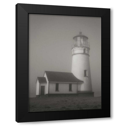 Misty Lighthouse II Black Modern Wood Framed Art Print by Geyman, Vitaly