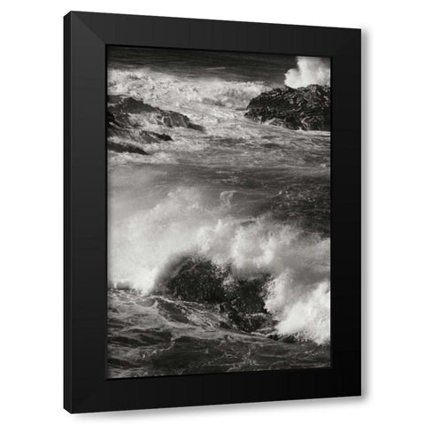 Ocean Fury III Black Modern Wood Framed Art Print by Geyman, Vitaly