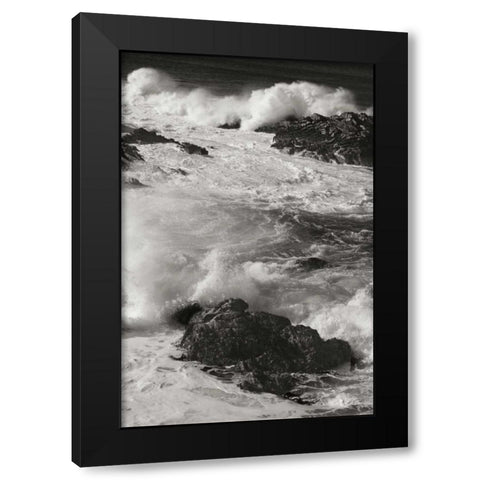 Ocean Fury IV Black Modern Wood Framed Art Print with Double Matting by Geyman, Vitaly