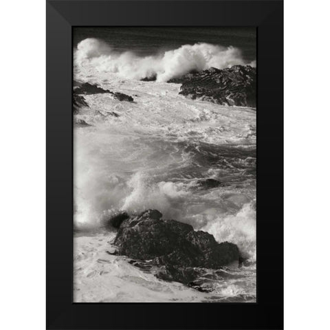 Ocean Fury IV Black Modern Wood Framed Art Print by Geyman, Vitaly