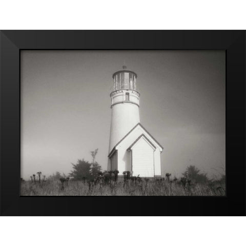 Misty Lighthouse IV Black Modern Wood Framed Art Print by Geyman, Vitaly