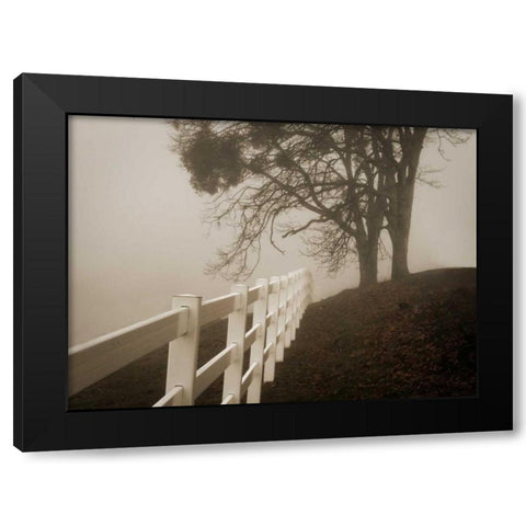 Into the Fog Black Modern Wood Framed Art Print with Double Matting by Geyman, Vitaly