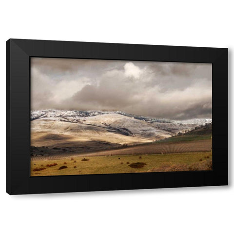 Mountain Serenity I Black Modern Wood Framed Art Print by Geyman, Vitaly