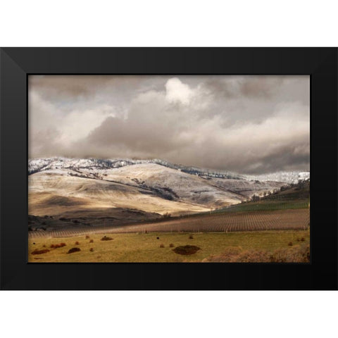 Mountain Serenity I Black Modern Wood Framed Art Print by Geyman, Vitaly