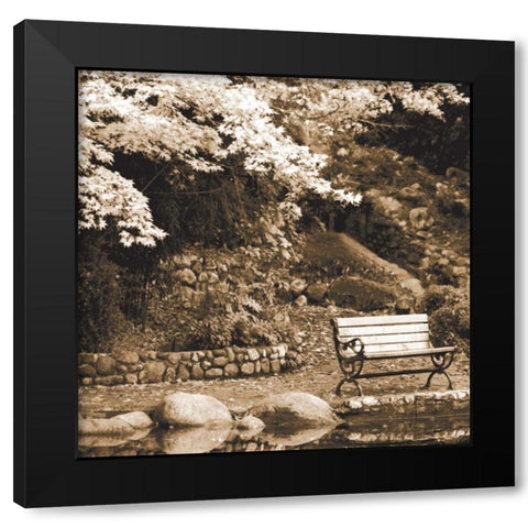Autumn Trio I Black Modern Wood Framed Art Print by Geyman, Vitaly