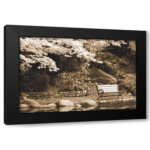 Autumn Trio I Black Modern Wood Framed Art Print by Geyman, Vitaly