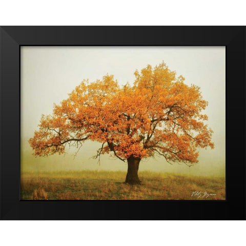 Misty V Black Modern Wood Framed Art Print by Geyman, Vitaly