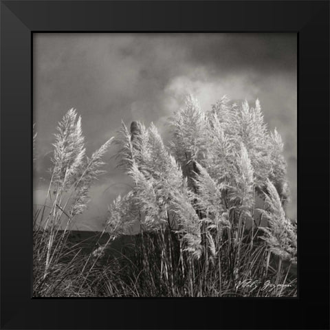 White Towers IV BW Black Modern Wood Framed Art Print by Vitaly, Geyman