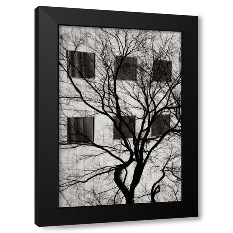 Cityscape I Black Modern Wood Framed Art Print with Double Matting by Vitaly, Geyman