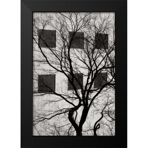 Cityscape I Black Modern Wood Framed Art Print by Vitaly, Geyman
