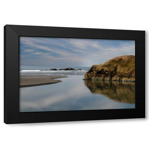 Perfect Stillness Black Modern Wood Framed Art Print by Geyman, Vitaly