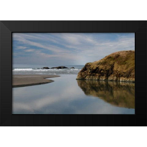Perfect Stillness Black Modern Wood Framed Art Print by Geyman, Vitaly