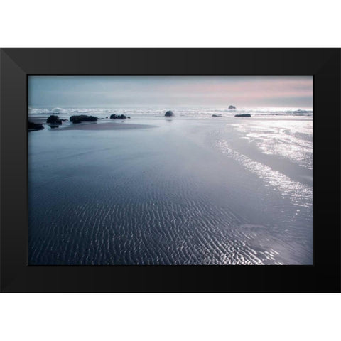 Seashore Serenity III Black Modern Wood Framed Art Print by Geyman, Vitaly