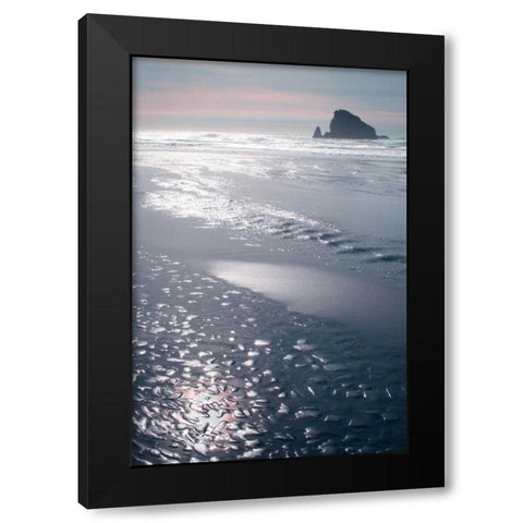 Seashore Serenity I Black Modern Wood Framed Art Print by Geyman, Vitaly