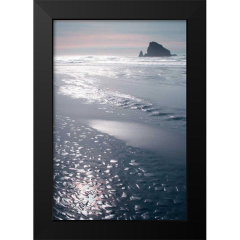 Seashore Serenity I Black Modern Wood Framed Art Print by Geyman, Vitaly