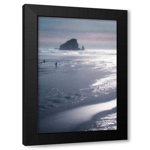 Seashore Serenity II Black Modern Wood Framed Art Print by Geyman, Vitaly