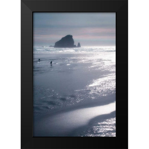 Seashore Serenity II Black Modern Wood Framed Art Print by Geyman, Vitaly
