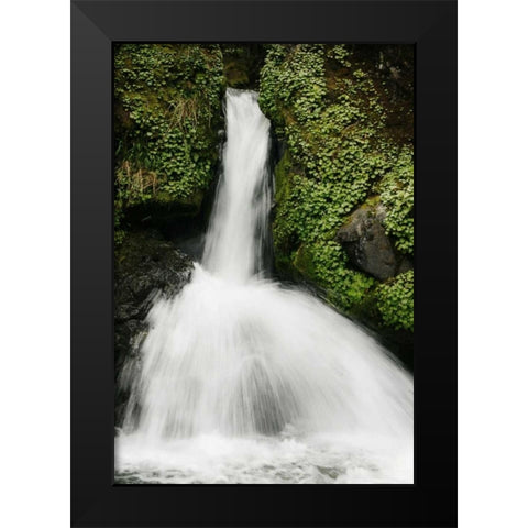 Waterfall II Black Modern Wood Framed Art Print by Geyman, Vitaly