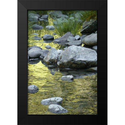 Lucious Falls II Black Modern Wood Framed Art Print by Geyman, Vitaly