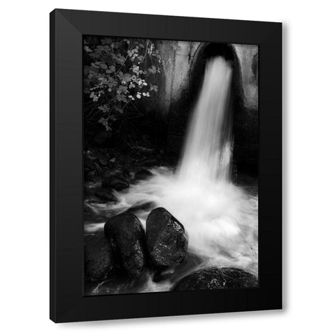 Tuscan Falls Black Modern Wood Framed Art Print by Geyman, Vitaly