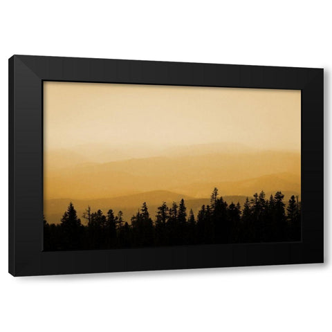 Shasta Silence I Black Modern Wood Framed Art Print by Geyman, Vitaly