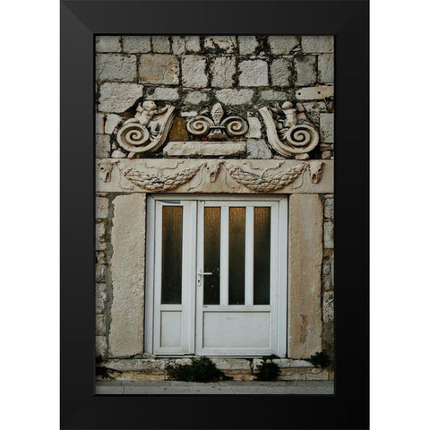 Croatia Door II Black Modern Wood Framed Art Print by Geyman, Vitaly