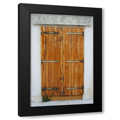 Croatia Door IV Black Modern Wood Framed Art Print with Double Matting by Geyman, Vitaly