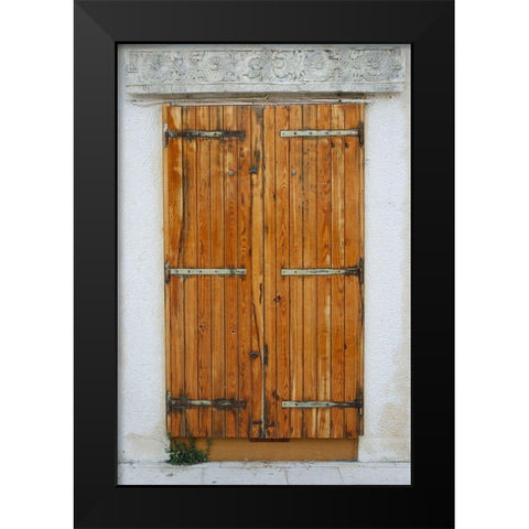 Croatia Door IV Black Modern Wood Framed Art Print by Geyman, Vitaly