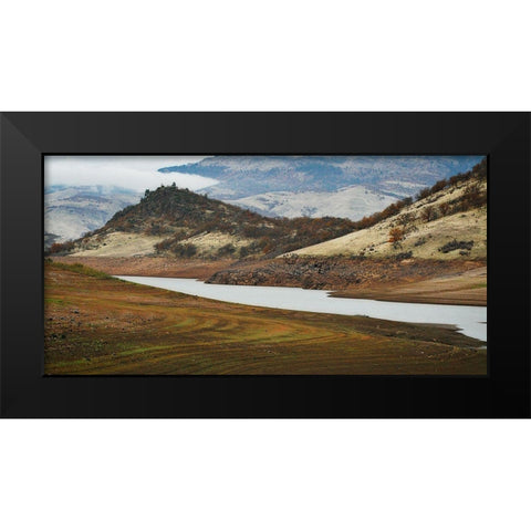 Autumn Paradise I Black Modern Wood Framed Art Print by Geyman, Vitaly