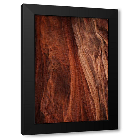 Fish Net Mystery II Black Modern Wood Framed Art Print by Geyman, Vitaly