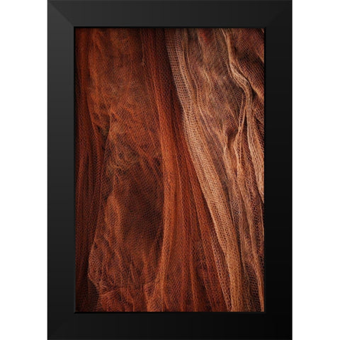 Fish Net Mystery II Black Modern Wood Framed Art Print by Geyman, Vitaly