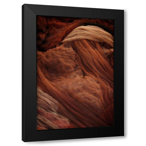 Fish Net Mystery III Black Modern Wood Framed Art Print by Geyman, Vitaly