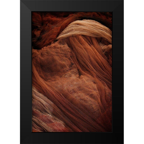 Fish Net Mystery III Black Modern Wood Framed Art Print by Geyman, Vitaly