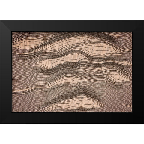 Net Art I Black Modern Wood Framed Art Print by Geyman, Vitaly