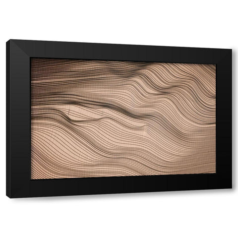 Net Art II Black Modern Wood Framed Art Print by Geyman, Vitaly