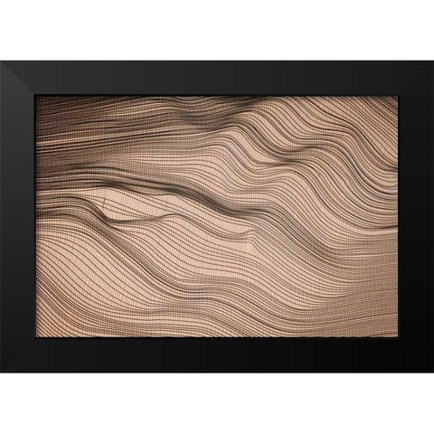 Net Art II Black Modern Wood Framed Art Print by Geyman, Vitaly