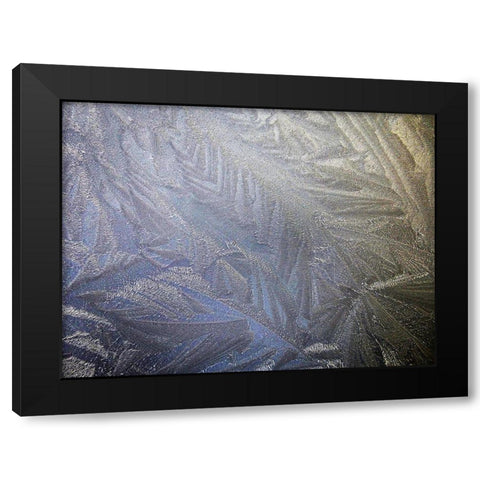 Ice Collage Black Modern Wood Framed Art Print by Geyman, Vitaly