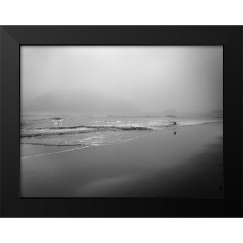 Ocean Fog Black Modern Wood Framed Art Print by Geyman, Vitaly