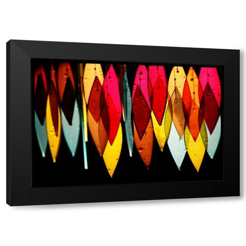 Chimes I Black Modern Wood Framed Art Print by White, Leesa