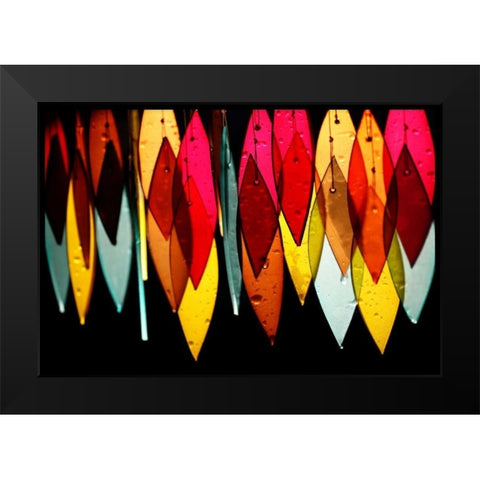 Chimes I Black Modern Wood Framed Art Print by White, Leesa