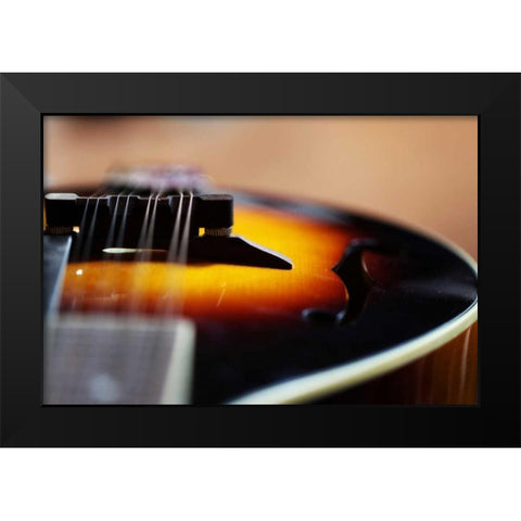 Music II Black Modern Wood Framed Art Print by White, Leesa