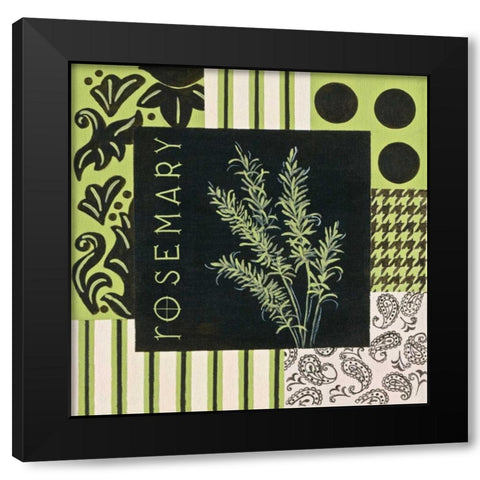 Herbal Zest I Black Modern Wood Framed Art Print with Double Matting by Peyton, Hanna