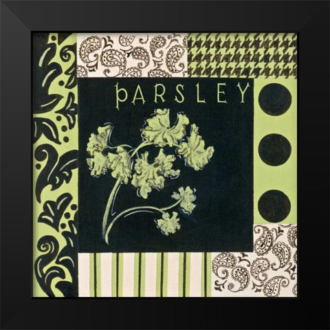Herbal Zest II Black Modern Wood Framed Art Print by Peyton, Hanna