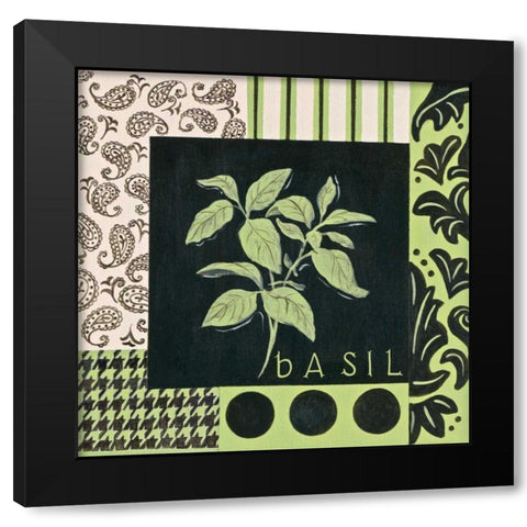 Herbal Zest III Black Modern Wood Framed Art Print with Double Matting by Peyton, Hanna