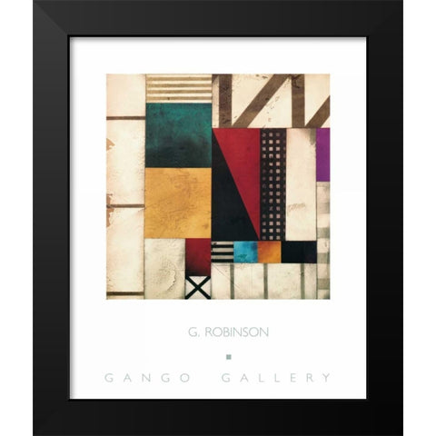 Mindscape Black Modern Wood Framed Art Print by Robinson, Gregg