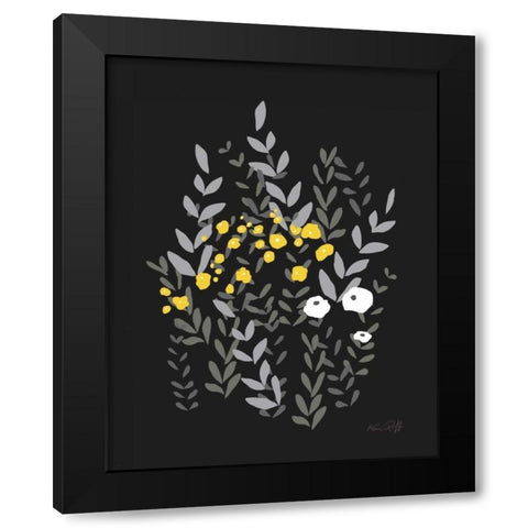 Bella Garden I Black Modern Wood Framed Art Print with Double Matting by Ruff, Kris