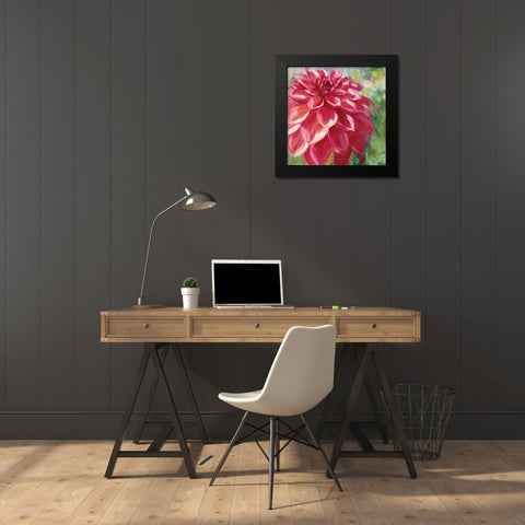 Dahlia Black Modern Wood Framed Art Print by Salness, Annie